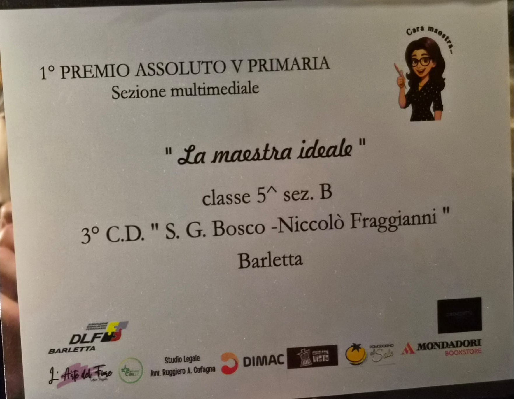 Concorso grafico-pittorico e di scrittura “Cara maestra…”